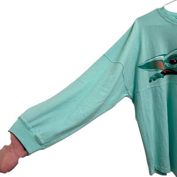 Disney Parks Exclusive Yoda Spirit Jersey The Mandalorian sweatshirt NWT - Picture 5 of 13